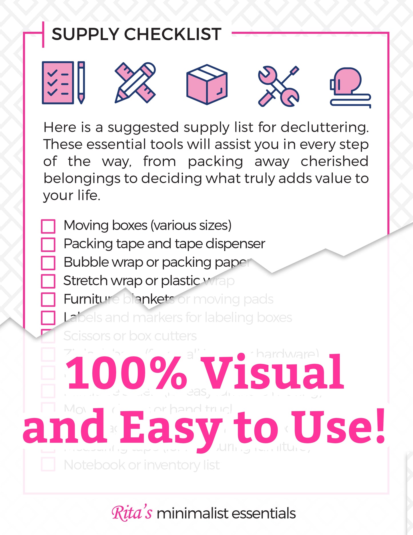 All-In-One Visual Decluttering Workbook | DIGITAL DOWNLOAD